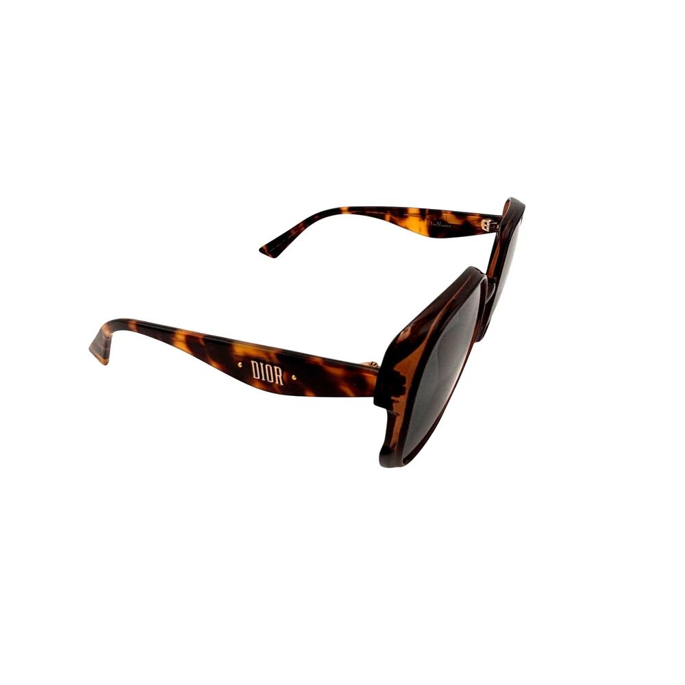 Christian Dior Nuance Gray Rounded Tortoise Shell Sunglasses - Picture 2 of 7